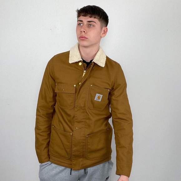 Carhartt WIP Phoenix Coat Jacket Tan Beige Small. - Picture 2 of 4